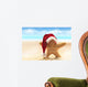 Summer Beach Christmas Wall Decal