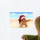 Summer Beach Christmas Wall Decal