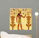 Retro Egyptian Floral Wall Decal