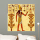 Retro Egyptian Floral Wall Decal