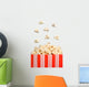 Popcorn Falling Bag Wall Decal