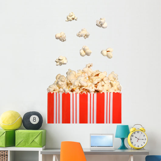 Popcorn Falling Bag Wall Decal