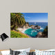 Beautiful Beach with Palm Wall Decal