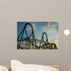Roller Coaster Sunset Wall Decal