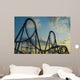 Roller Coaster Sunset Wall Decal
