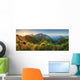 Peaceful Sunrise Dolomite Mountains Wall Decal Panoramic Wall Decal