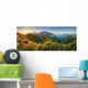 Peaceful Sunrise Dolomite Mountains Wall Decal Panoramic Wall Decal