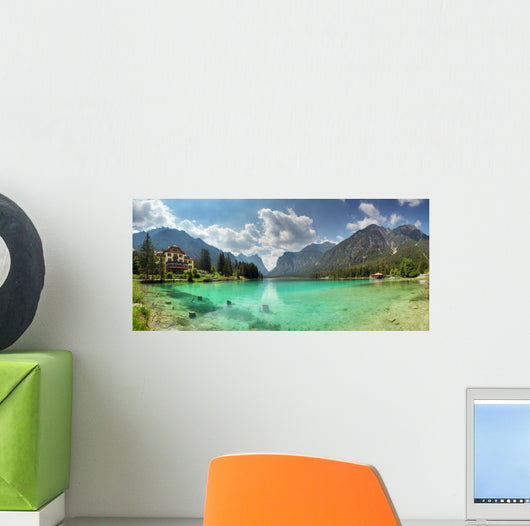 Lake Dobbiaco Dolomite Mountains Wall Decal
