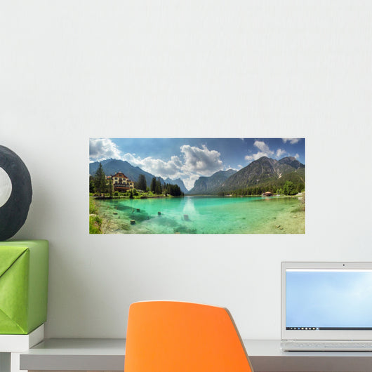Lake Dobbiaco Dolomite Mountains Wall Decal