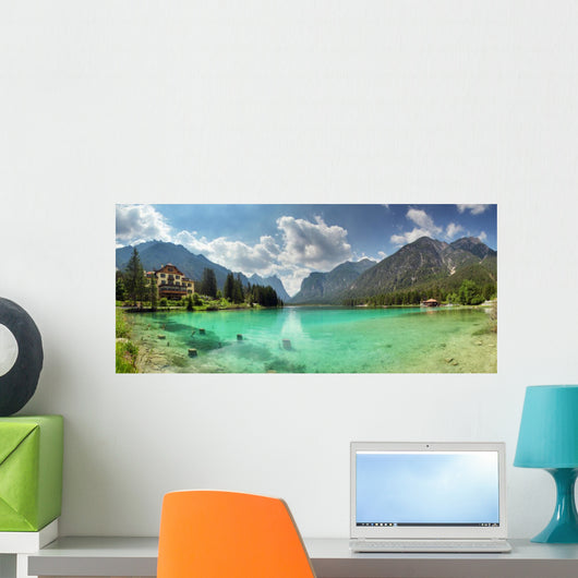 Lake Dobbiaco Dolomite Mountains Wall Decal