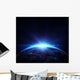 Planet Earth with Sunrise Wall Decal
