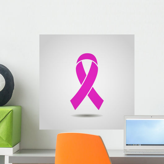 Breast Cancer Awareness Ribbon Wall Decal