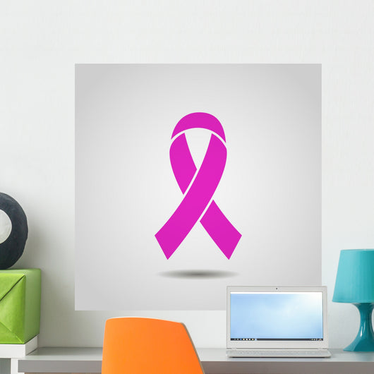 Breast Cancer Awareness Ribbon Wall Decal