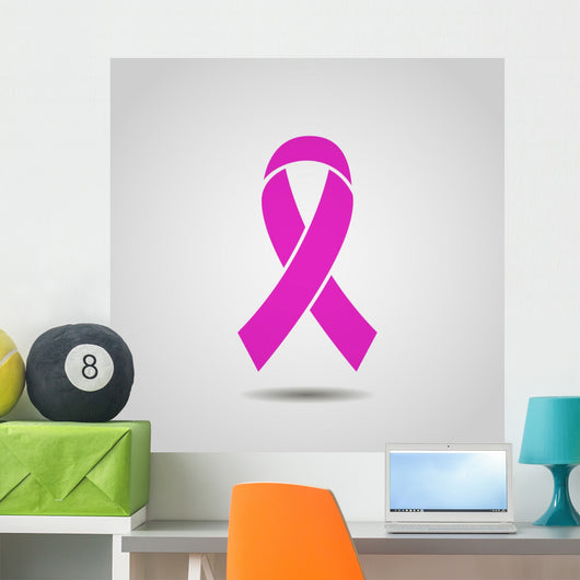 Breast Cancer Awareness Ribbon Wall Decal