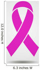 Breast Cancer Awareness Ribbon Wall Decal