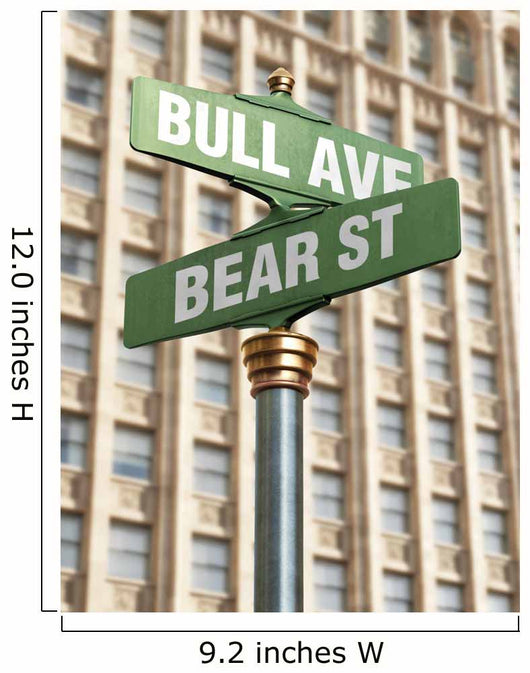 Stock Market Intersection Wall Decal