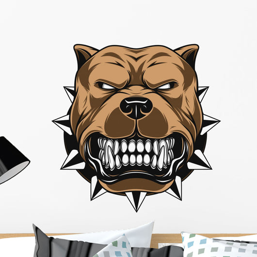 Angry dog Wall Decal