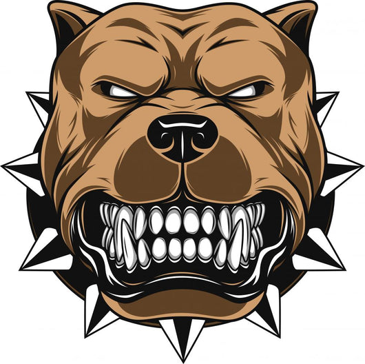 Angry dog Wall Decal