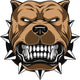 Angry dog Wall Decal