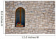 Stone Wall with Window Wall Decal