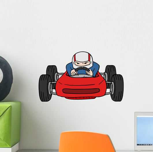 Old Speed Racing Car Wall Decal