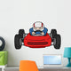 Old Speed Racing Car Wall Decal