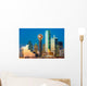 Dallas Skyline Sunset Wall Decal