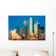 Dallas Skyline Sunset Wall Decal