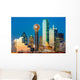 Dallas Skyline Sunset Wall Decal