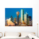 Dallas Skyline Sunset Wall Decal