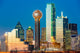 Dallas Skyline Sunset Wall Decal