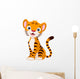 Cute Tiger Cartoon Wall Decal