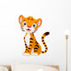 Cute Tiger Cartoon Wall Decal
