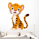 Cute Tiger Cartoon Wall Decal