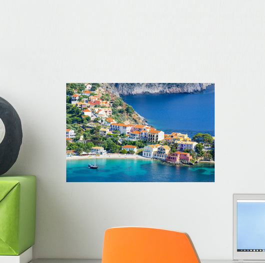Assos Village Kefalonia Island Wall Decal