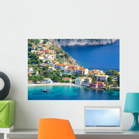 Assos Village Kefalonia Island Wall Decal