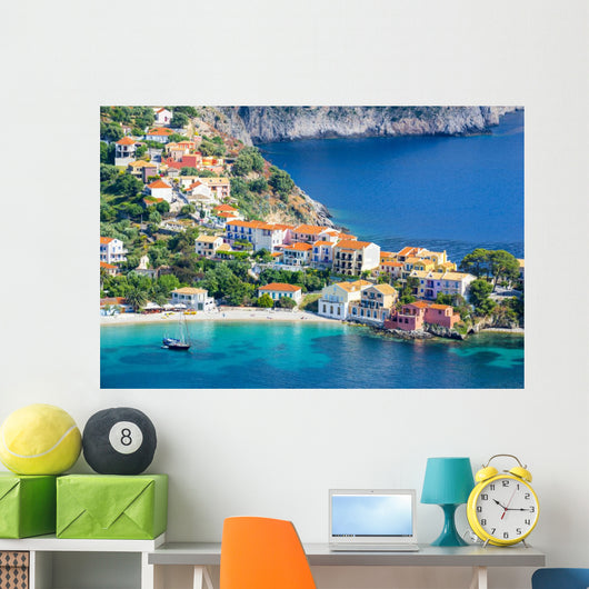 Assos Village Kefalonia Island Wall Decal