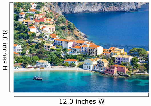 Assos Village Kefalonia Island Wall Decal