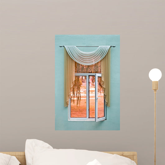 Beach Window Wall Decal