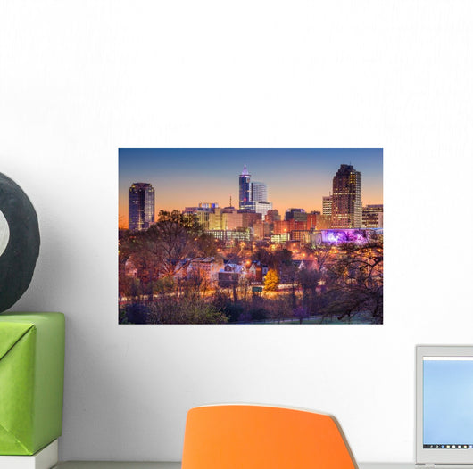 Raleigh Skyline Wall Decal