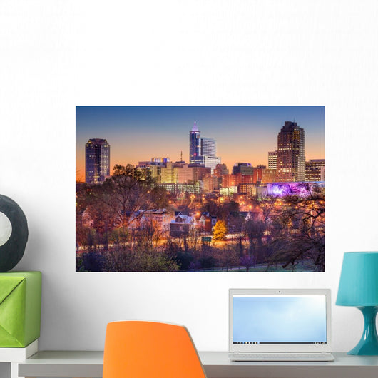 Raleigh Skyline Wall Decal