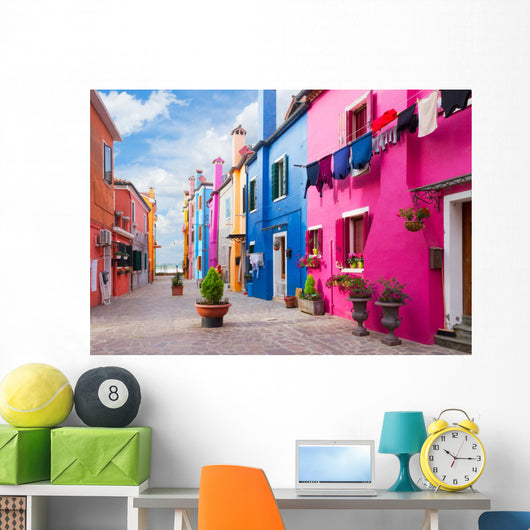 Burano Island Venice Italy Wall Decal