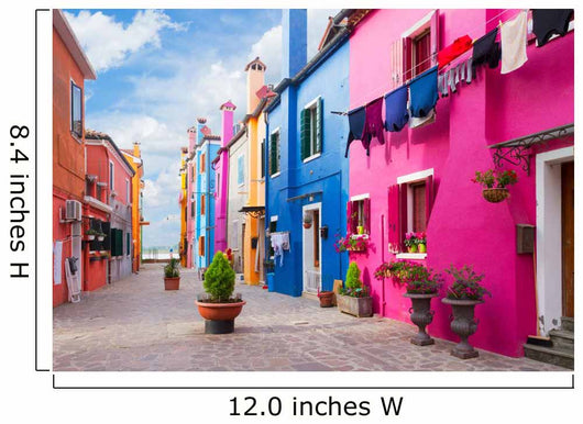 Burano Island Venice Italy Wall Decal