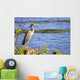 Great Blue Heron Lake Wall Decal