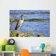 Great Blue Heron Lake Wall Decal