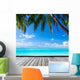 Ocean Palm Paradise Caribbean Wall Decal