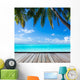 Ocean Palm Paradise Caribbean Wall Decal