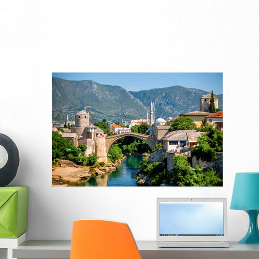 Mostar Cityscape Wall Decal