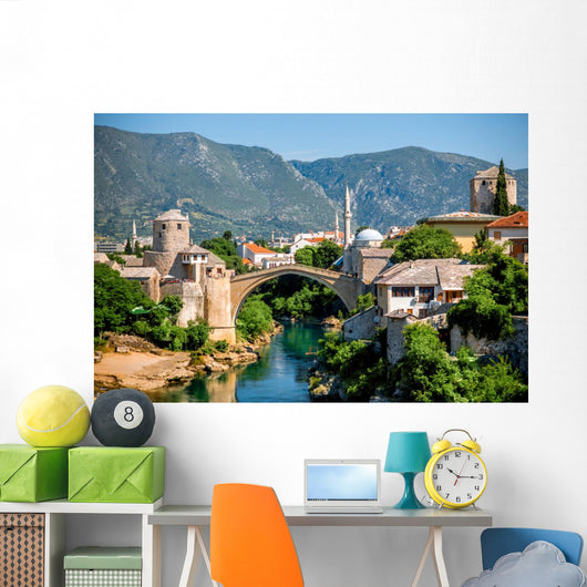 Mostar Cityscape Wall Decal