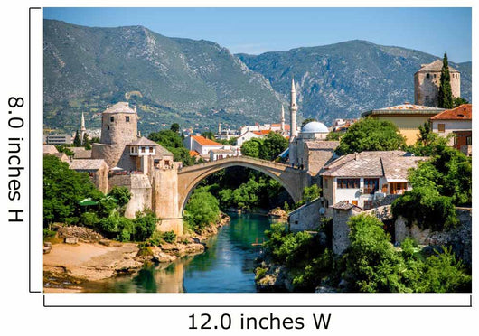 Mostar Cityscape Wall Decal